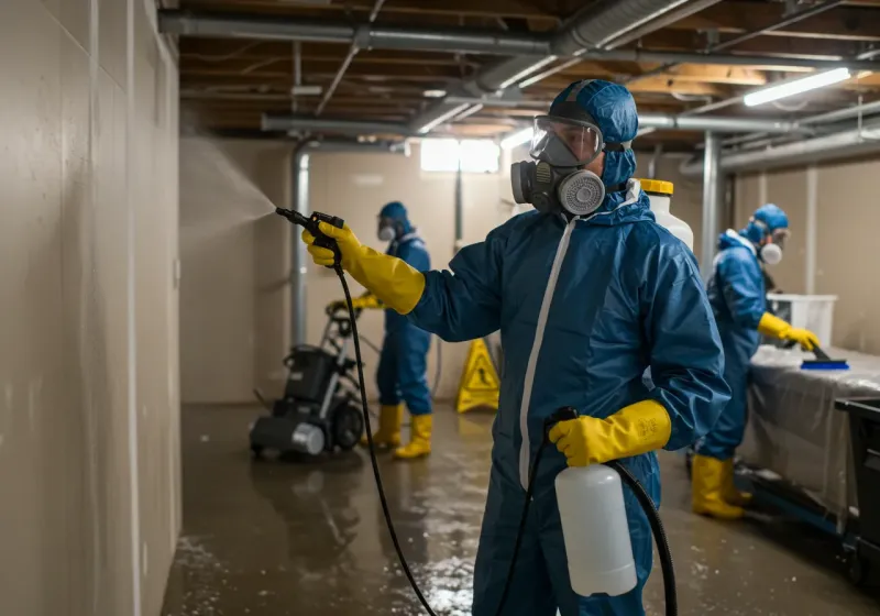 Basement Sanitization and Antimicrobial Treatment process in Bairoa, PR