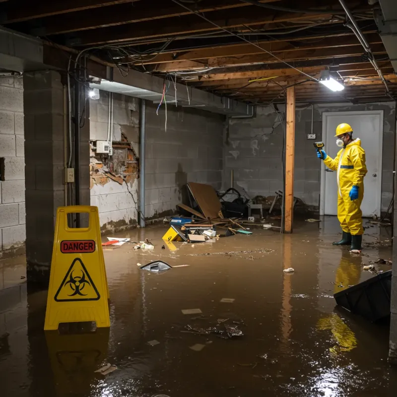 Flooded Basement Electrical Hazard in Bairoa, PR Property